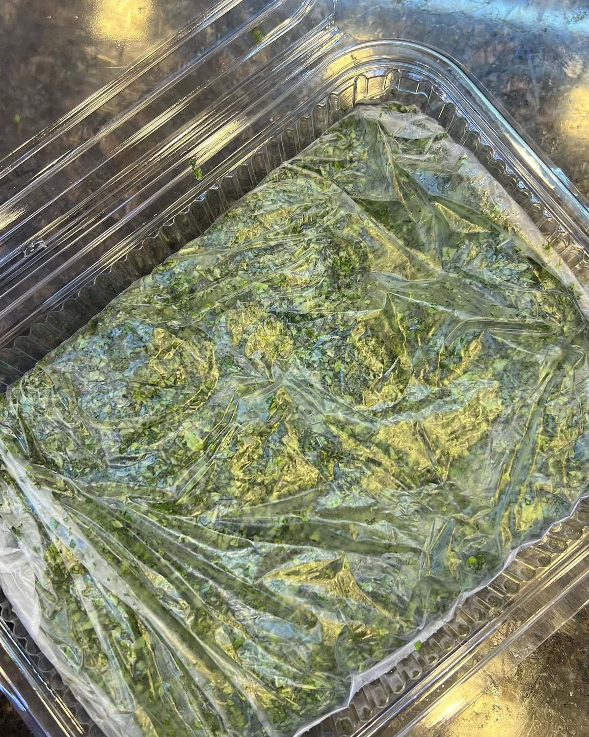 Hand-Chopped Fresh Molokhia