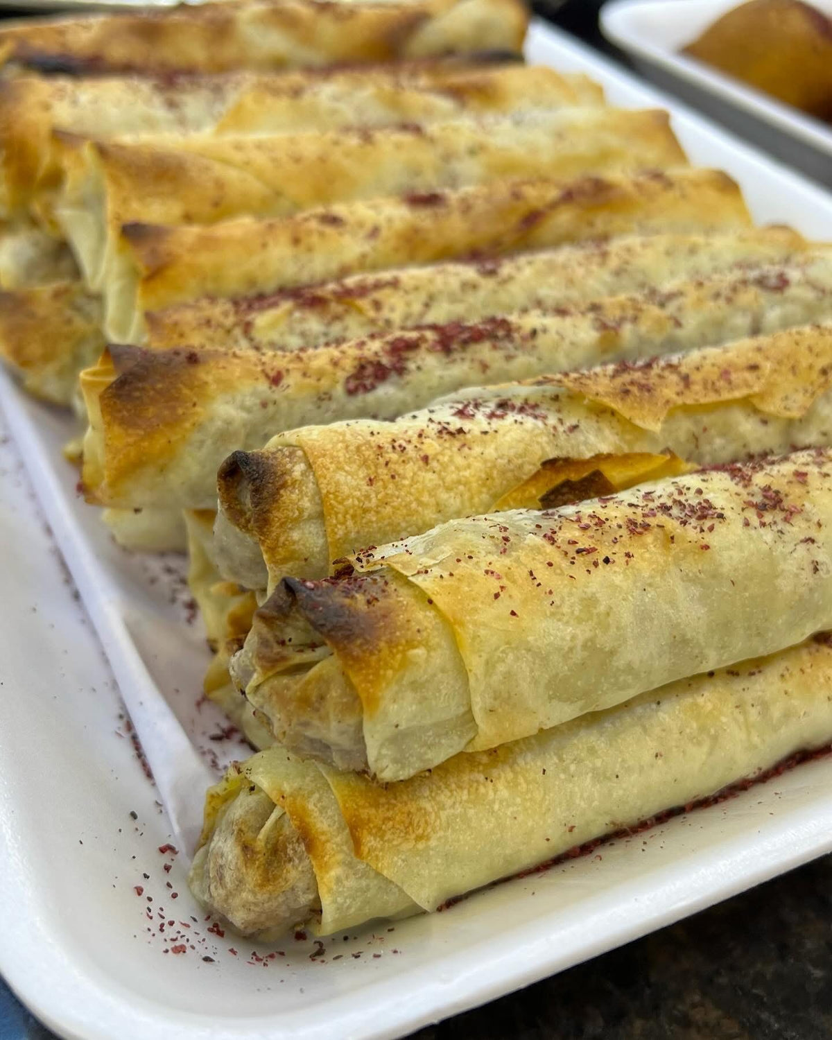 Musakhan-Style Phyllo Rolls Stuffed with Chicken & Onion
