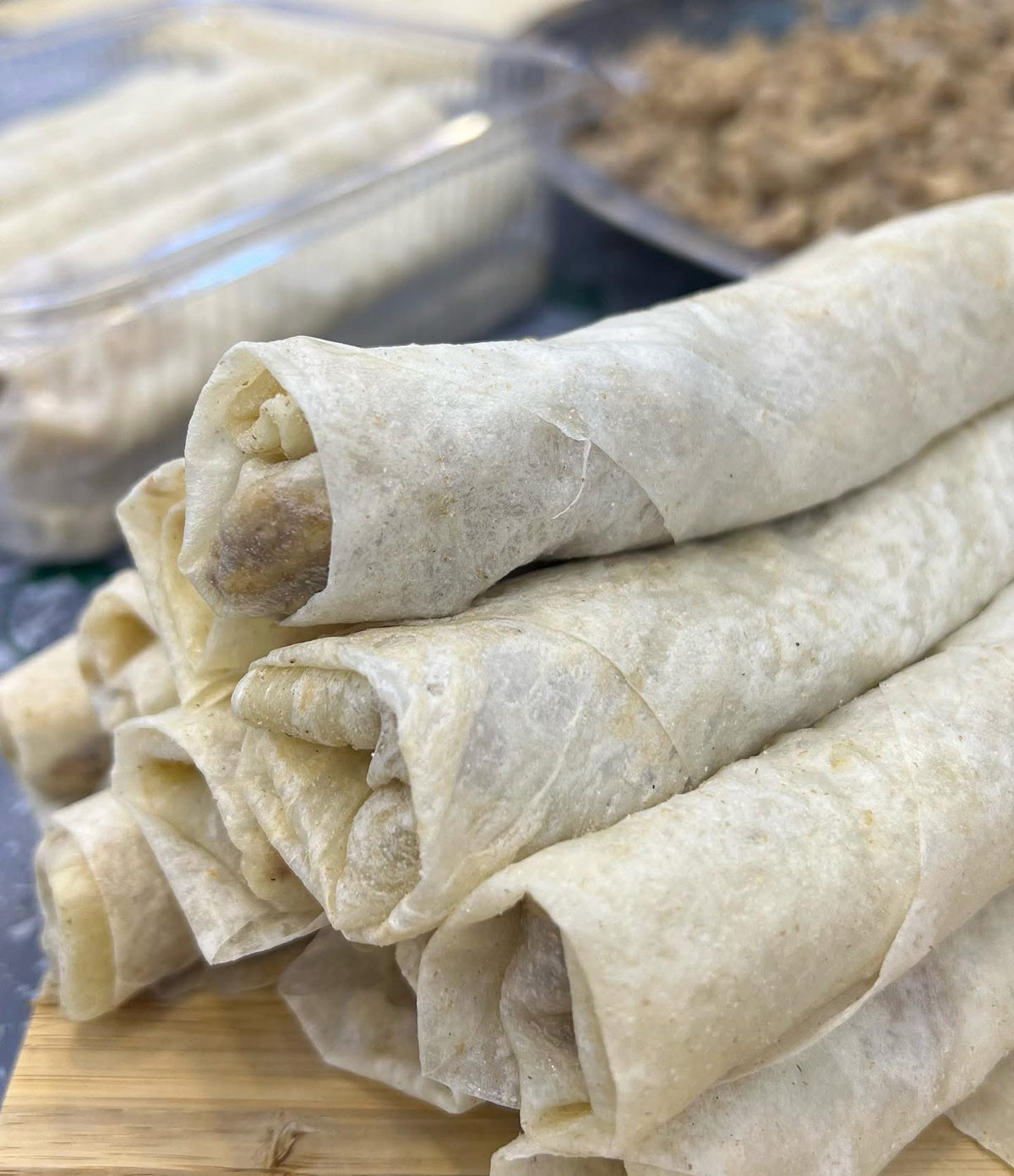 Musakhan-Style Phyllo Rolls Stuffed with Chicken & Onion